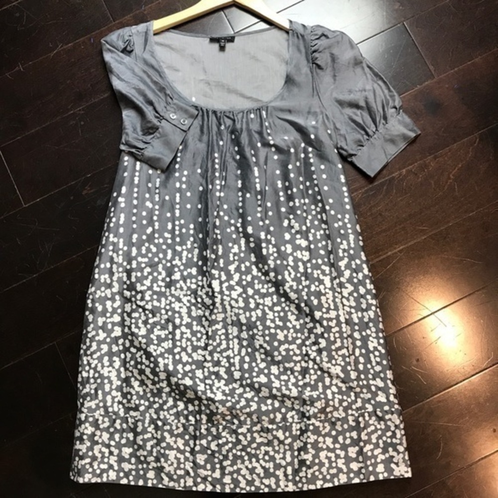 The Limited Gray and White Patterned Dress Size XS